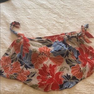 Aster Off the shoulder floral top with ties